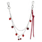Keypus - Y2K Silver Chain Chili Charm Keychain