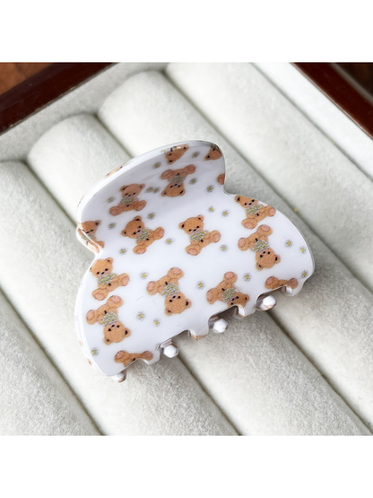 Beau - Sweet Printed Ring Acrylic Hair Claw Clip