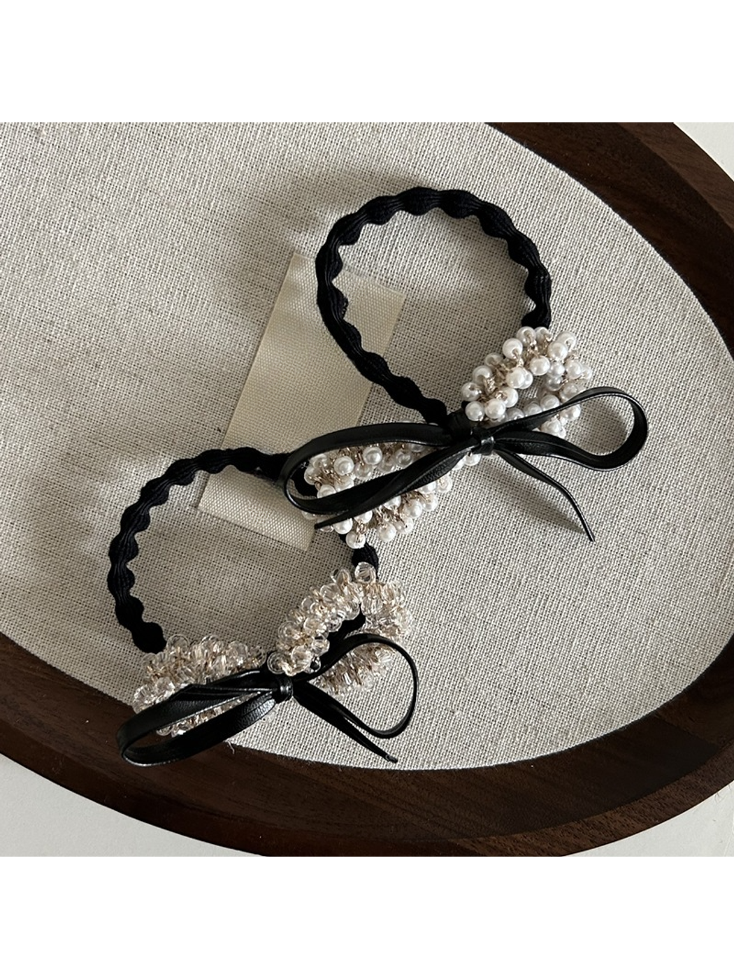 Gifty - Elegant Bow Detail Polyester Hair Tie