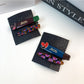 Beau - Heart Print Pattern Hair Clip Set