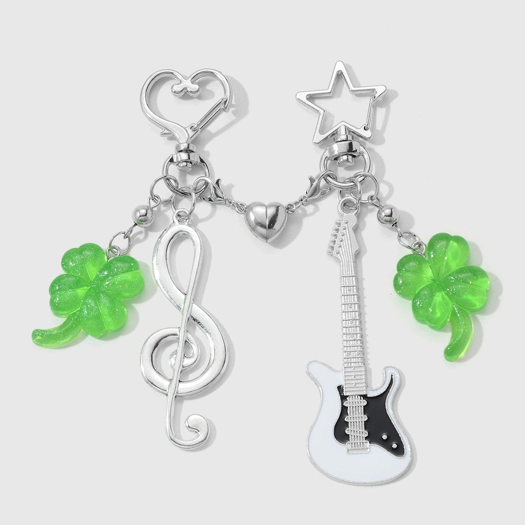 Keypus - Simple Style Guitar Note Keychain Set