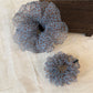 Gifty - Printed Polyester Mesh Ruffled Scrunchie