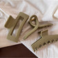 Beau - Glossy Sculpted Plastic Hair Styling Claw Clip