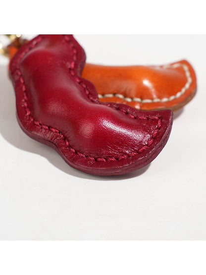 Keypus - Pea Pod-Shaped Charm Keychain