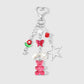 Keypus - Cute Cartoon Bow and Bear Keychain