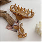 Beau - Vintage Pumpkin Shaped Claw Clip
