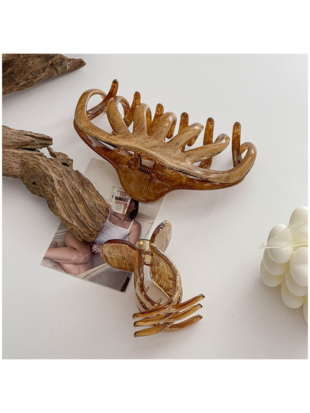 Beau - Vintage Pumpkin Shaped Claw Clip