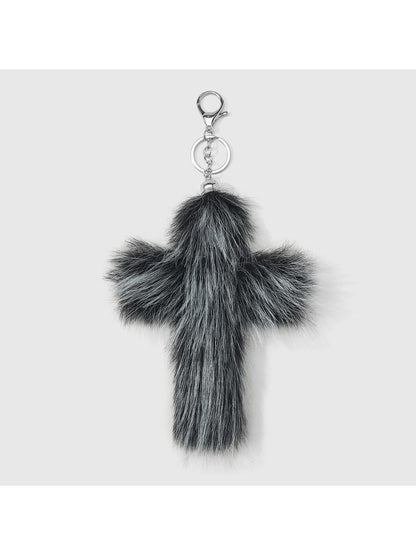 Keypus - Y2K Plush Cross Shape Bag Charm Keychain