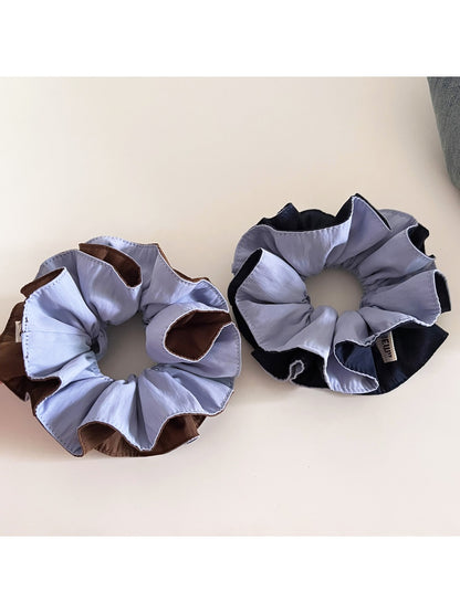 Gifty - Simple Two Tone Double Sided Scrunchie