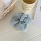 Gifty - Polka Dot Sheer Bow Accent Hair Scrunchie