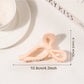 Beau - Minimalist Solid Color Bow Shaped Claw Clip