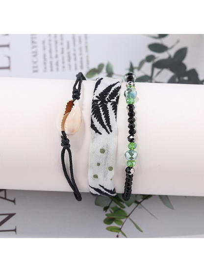 Lovra - Ocean Style Layered Shell Shaped Beaded Bracelet