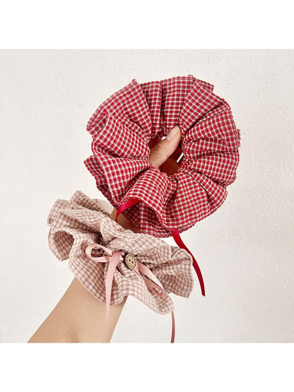 Gifty - Plaid Scrunchie Hair Tie for Women