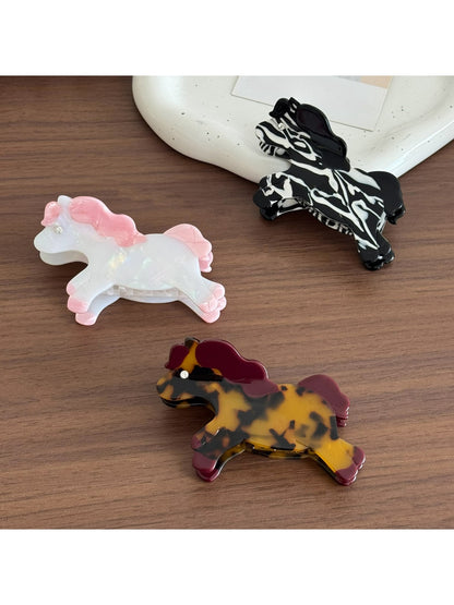 Beau - Acetate Horse Shape Fashion Hair Claw Clip