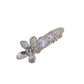 Beau - Floral Heart Accent Acrylic Alloy Hair Clip