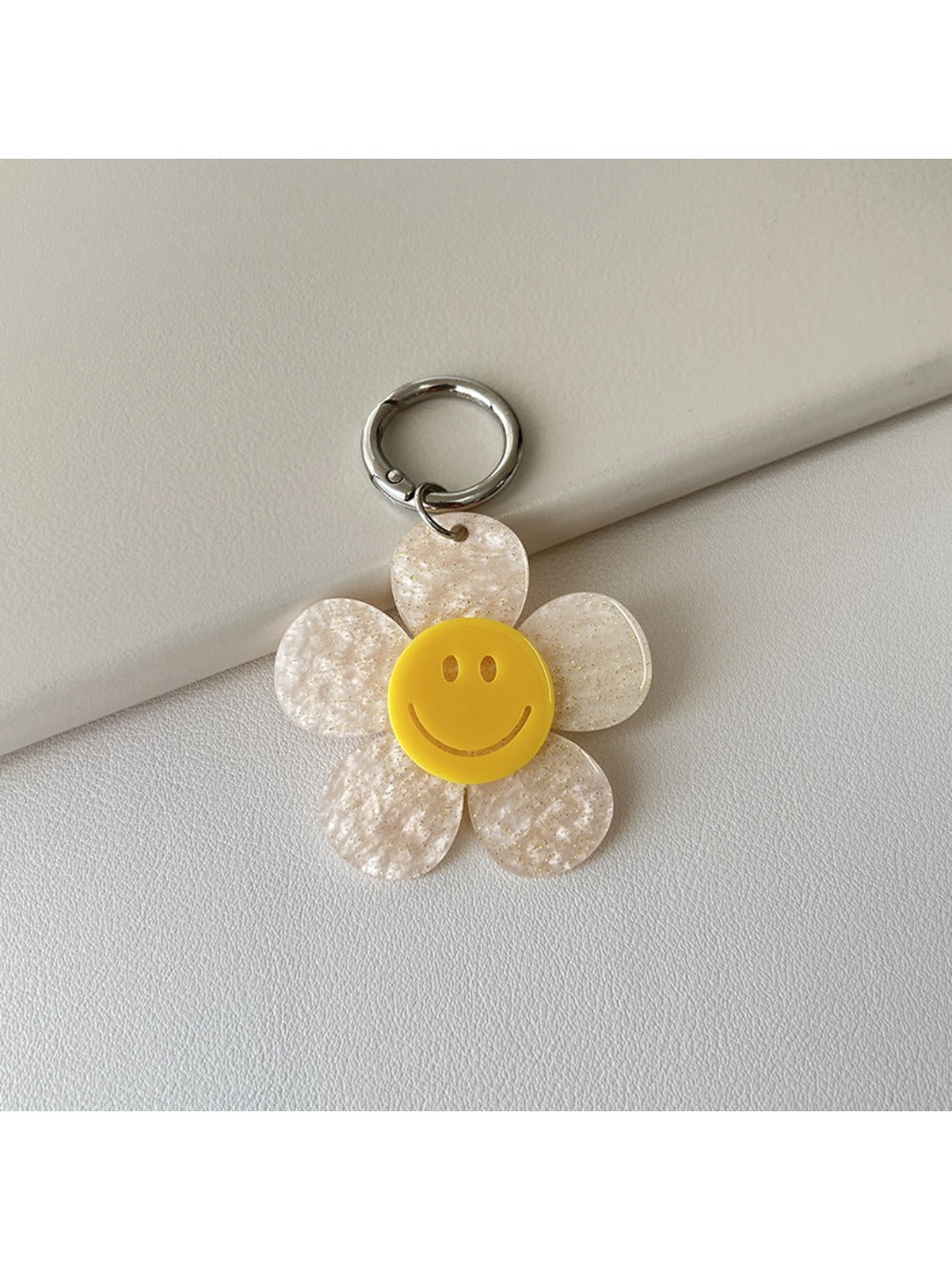 Keypus - Smiley Flower Keychain Charm