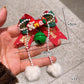 Beau - Christmas Style Bow Bell Design Hair Clip