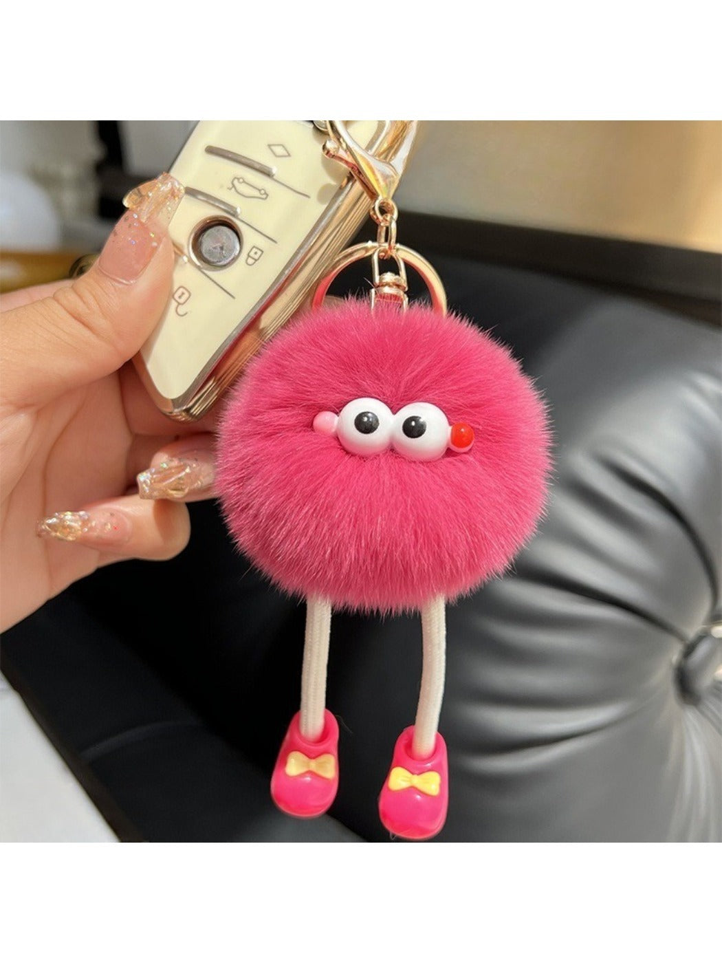 Keypus - Long Legs Little Coal Ball Keychain