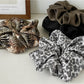 Gifty - Leopard Print Satin Scrunchie