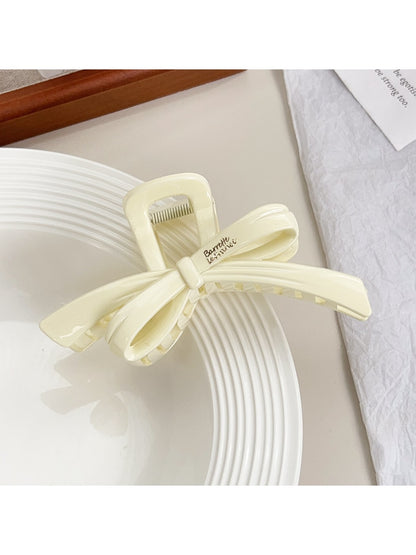 Beau - Glossy Butterfly Bow PC Plastic Claw Clip