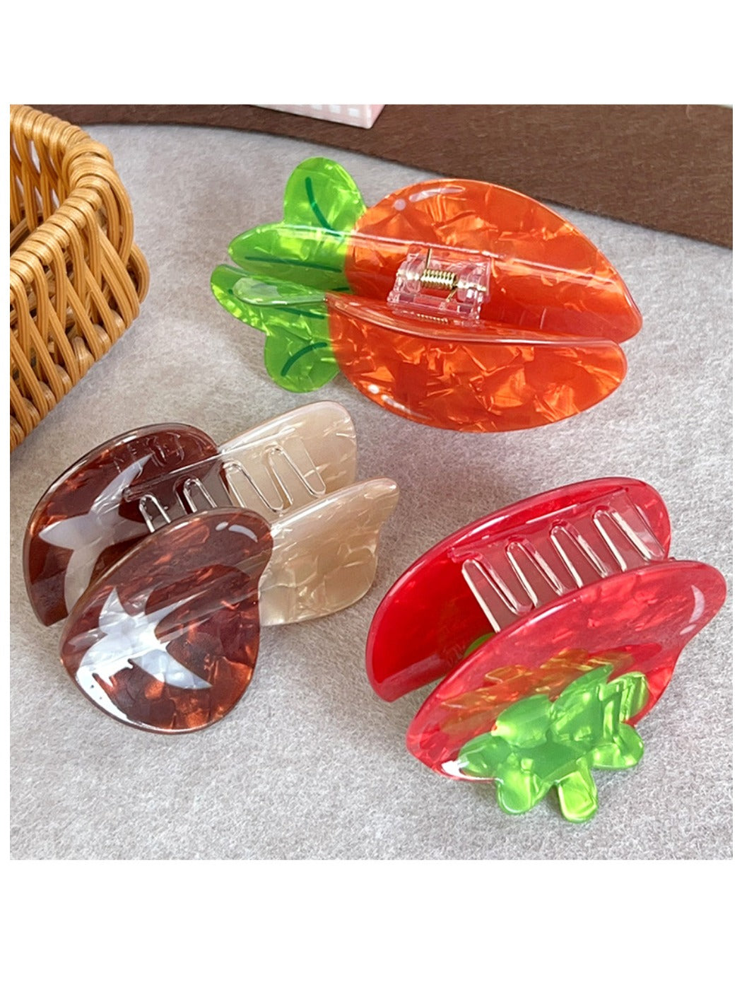 Beau - Cute Vegetable Shaped Hair Clips