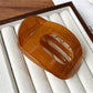 Beau - Glossy Oval Cutout Geometric Back Hair Clip