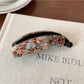 Beau - Glossy Marbled Acetate Banana Clip