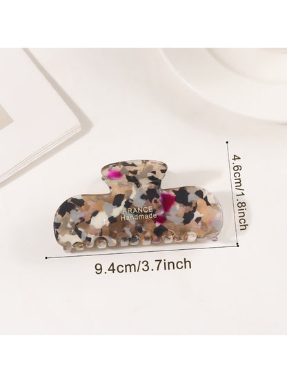 Beau - Minimalist Textured Half Round Claw Clip