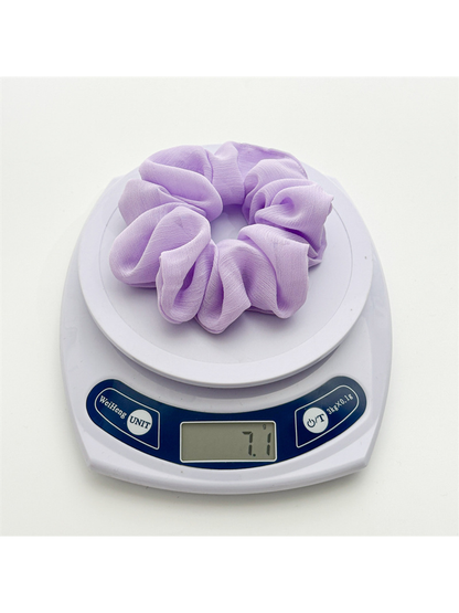 Gifty - Solid Color Chiffon Look Hair Scrunchie