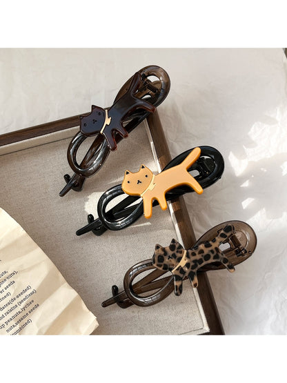 Beau - Cute Cat-shaped Acetate Hairpin