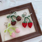 Keypus - Strawberry Bow Flower Bag Charm Keychain