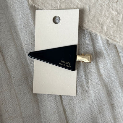 Beau - Geometric Triangle Acetate Alloy Hair Clip
