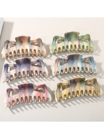 Beau - Ink Wash Striped Shark Hair Claw Clip