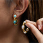 Earedge - Elegant C Shaped Hoop Earrings