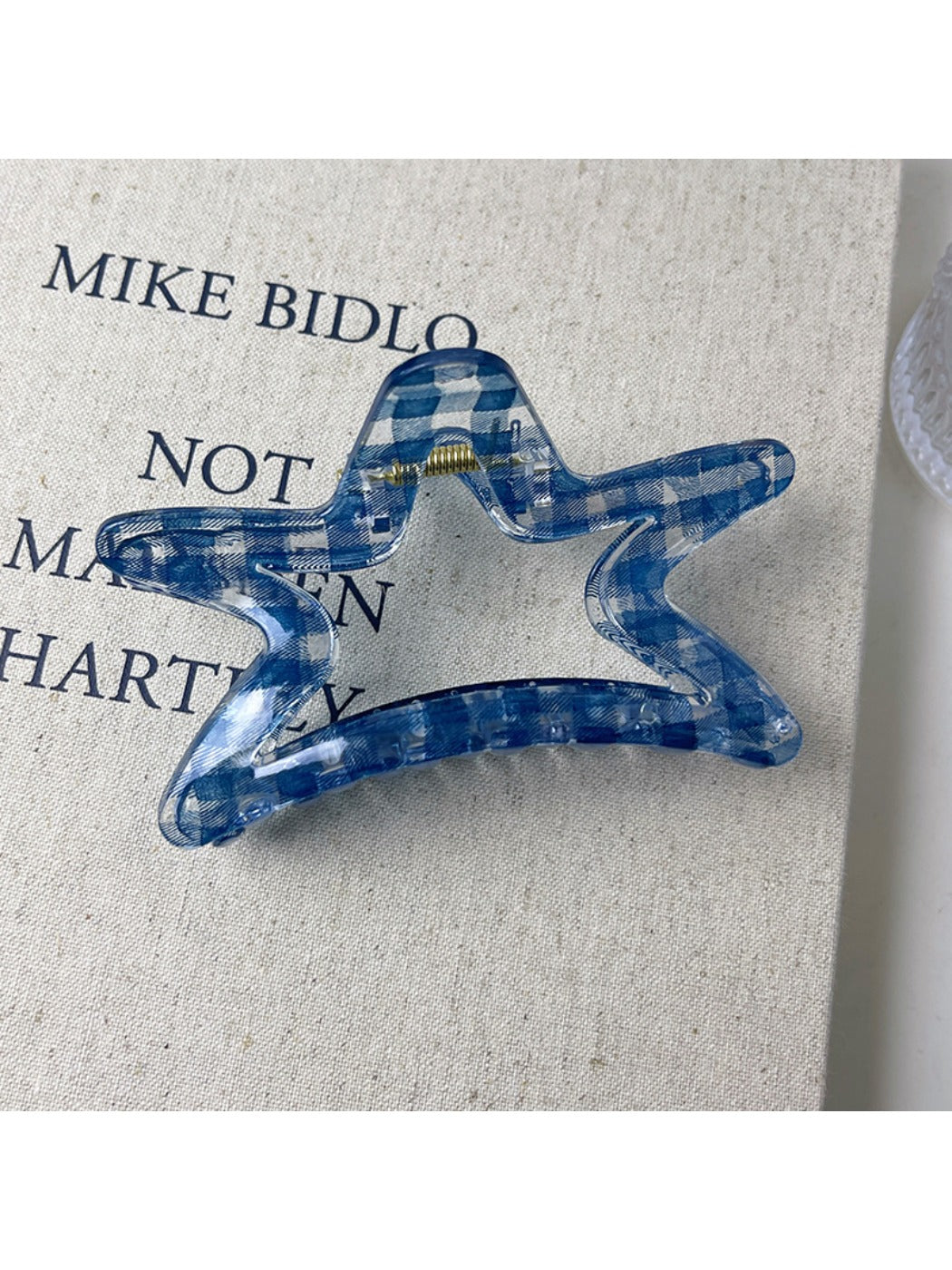 Beau - Blue Plaid Claw Clip
