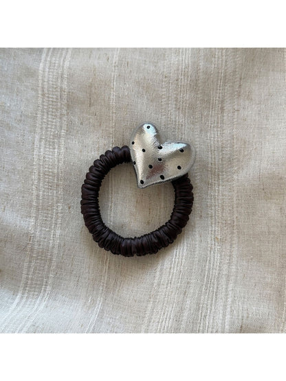 Beau - Polka Dot Heart Alloy Hair Clip