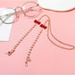 Velra - Bow Accented Beaded Eyeglass Strap