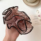 Gifty - Layered Ruffle Print Ponytail Scrunchie