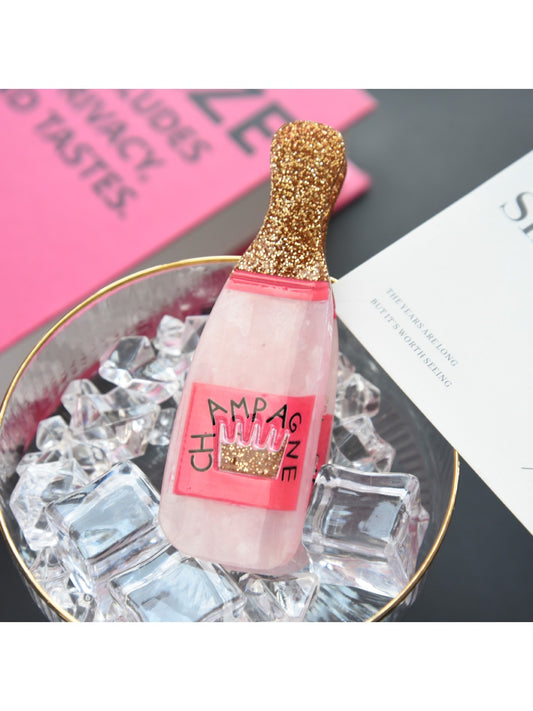 Beau - Pink Wine Bottle Hair Claw Clip