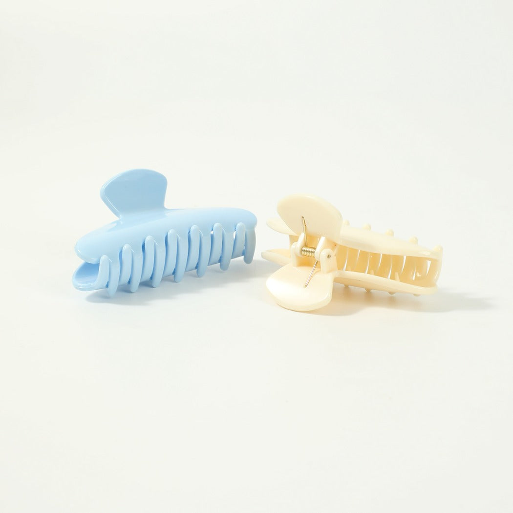 Beau - Solid Color Square Tip Claw Clip