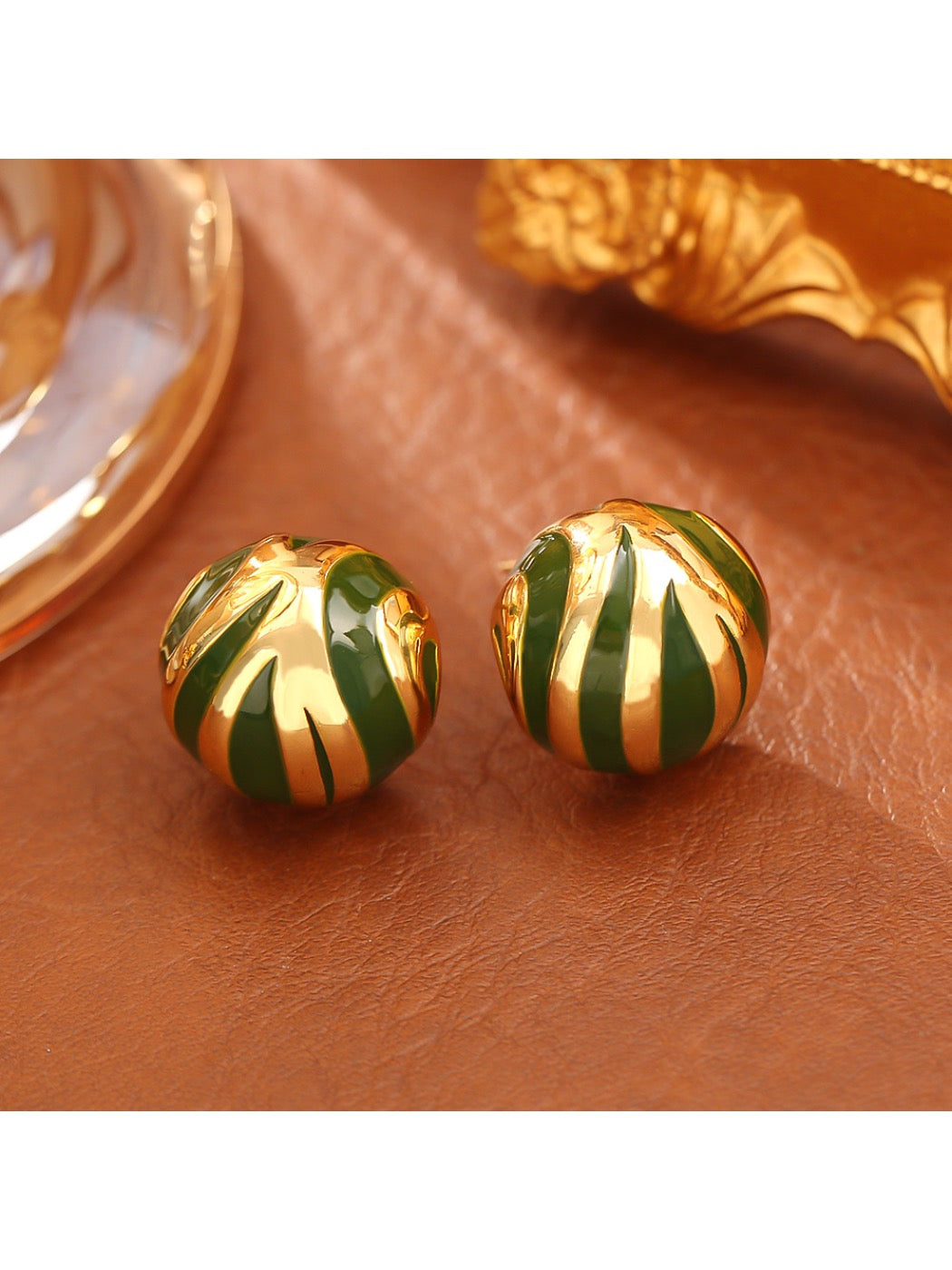 Earedge - Luxury Fashion Color Block Stud Earrings