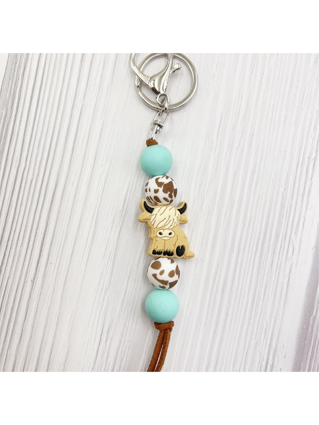 Keypus - Cartoon Yak-shaped Beads Keychain