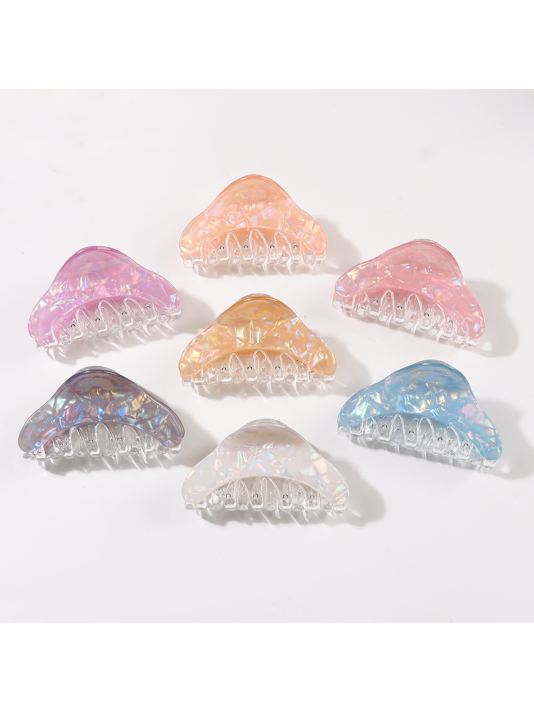Beau - Iridescent Textured PVC Claw Hair Clip