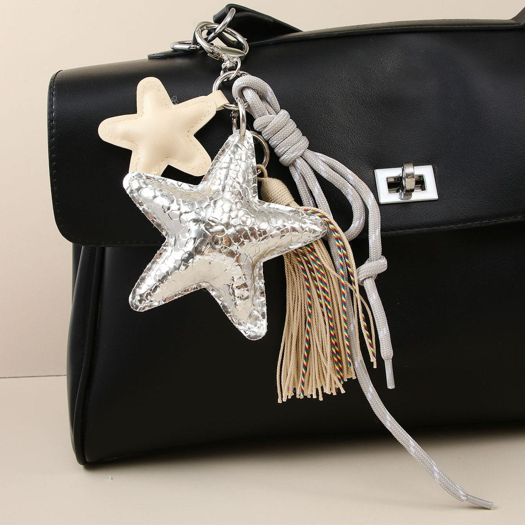 Keypus - Star Shape Woven Cord Bag Pendant Keychain
