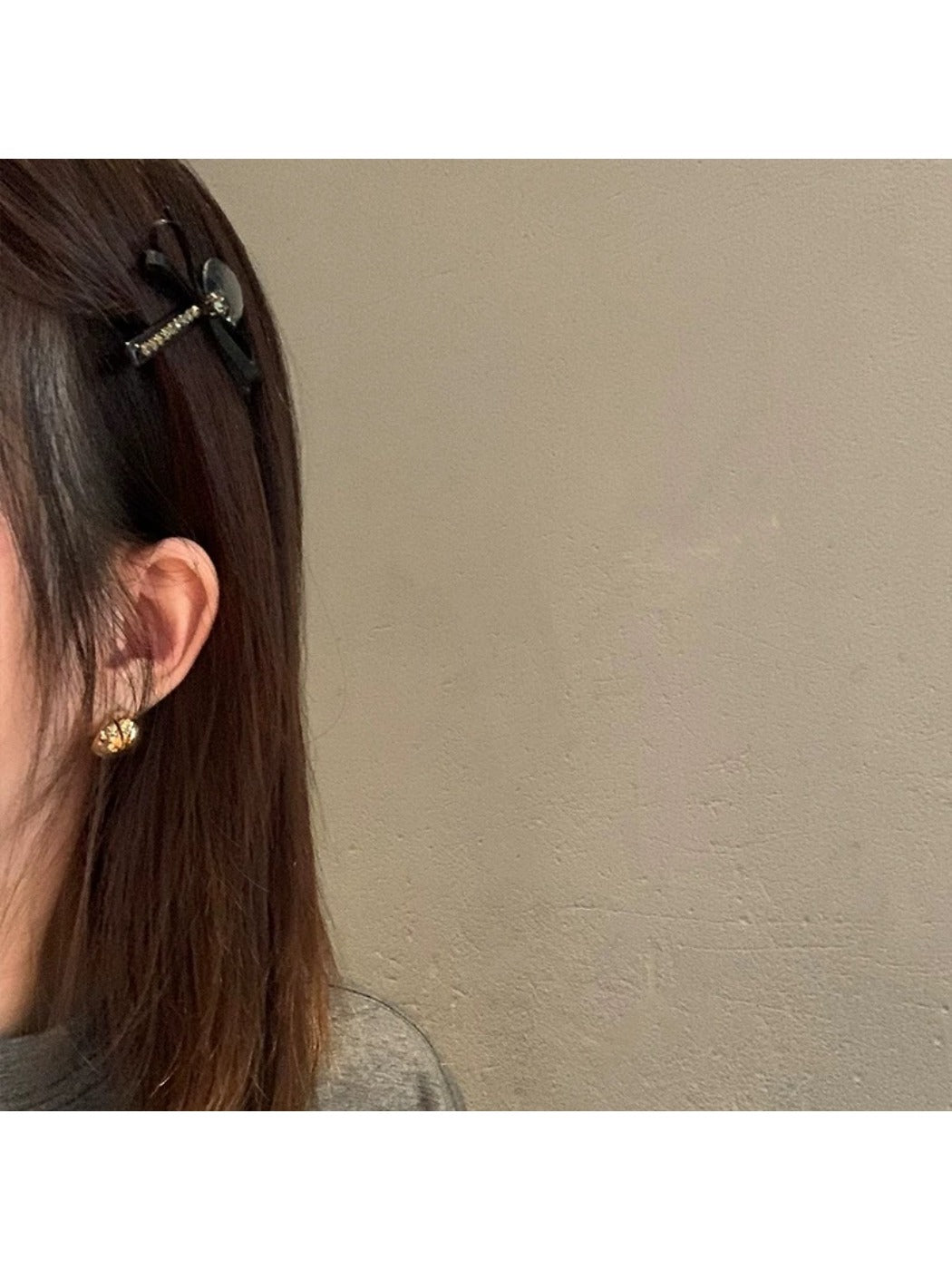 Beau - Rhinestone-Embellished Butterfly-Shaped Hair Clip