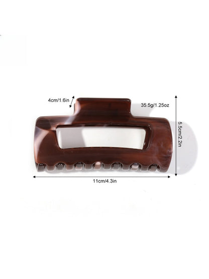 Beau - Round Edge Square Hair Clips