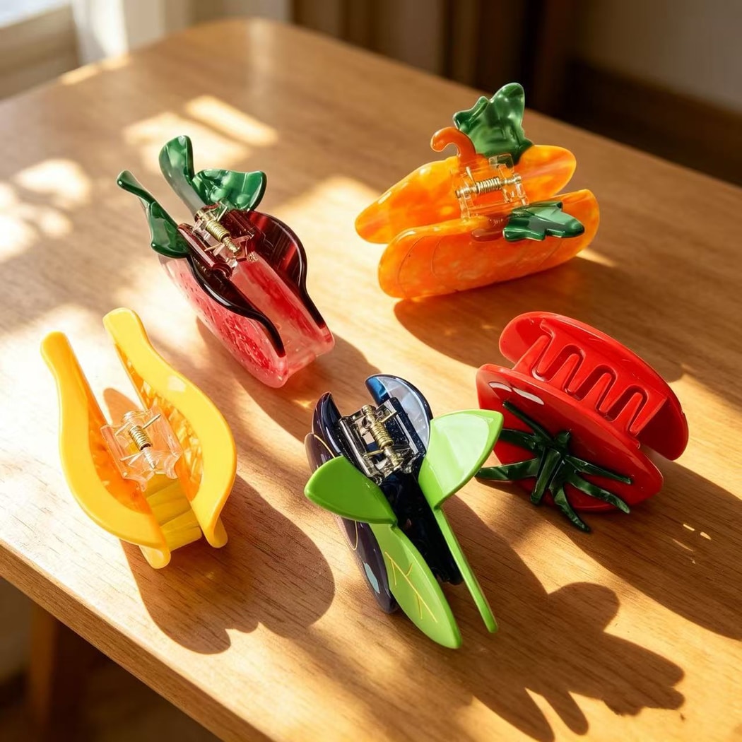 Beau - Fruit Shape Acetate Decorative Claw Clip