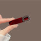 Beau - Rhinestone-Embellished Velvet Hair Clip