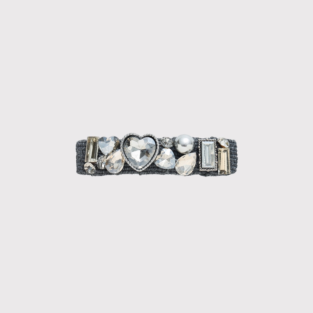 Beau - Modern Heart and Bead Side Barrette