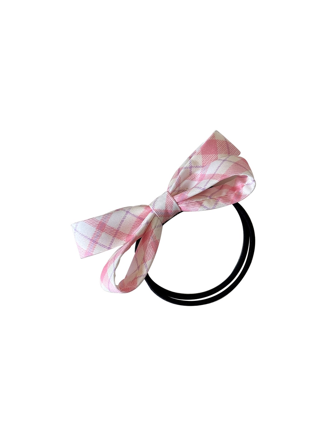 Gifty - Sweet Style Plaid Bow Decorative Ponytail Hair Tie
